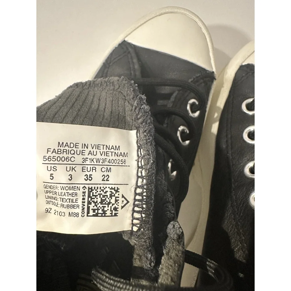 Converse Chuck Taylor Lugged Winter Hi Black Gore-Tex GTX Shoes Boots SIZE 5 - Picture 8 of 10